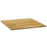 Solid Oak Wood Table Top 70x70 cm - Rustic Charm | Hipomarket