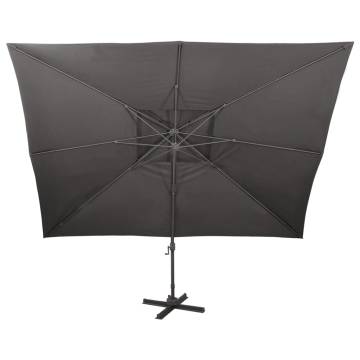 Cantilever Garden Parasol Anthracite 400x300 cm - HipoMarket