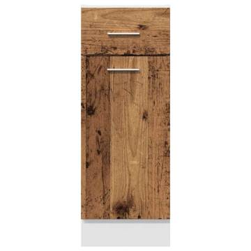 Old Wood Drawer Bottom Cabinet - 30x46x81.5 cm | HipoMarket