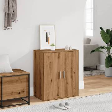 Shoe Cabinet Artisan Oak - Stylish & Practical Storage Solution