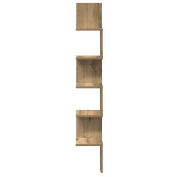 Wall Corner Shelf Artisan Oak 20x20x127.5 cm | Hipomarket