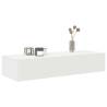 Wall Shelf with Drawers - White 100x36x19 cm | Hipomarket