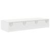 Wall Shelf with Drawers - White 100x36x19 cm | Hipomarket