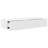 Wall Shelf with Drawers - White 100x36x19 cm | Hipomarket