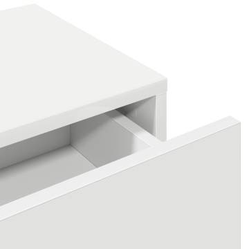 Wall Shelf with Drawers - White 100x36x19 cm | Hipomarket