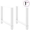 Coffee Table Legs White - Durable Steel | 90x(72-73) cm