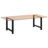 Black Coffee Table Legs (2 pcs) - Durable Steel | Hipomarket