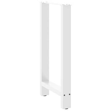 Stylish White Coffee Table Legs - Durable Steel, 50x(90-91) cm