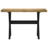 NOAIN Console Table with X-Shaped Legs - Solid Pine Wood