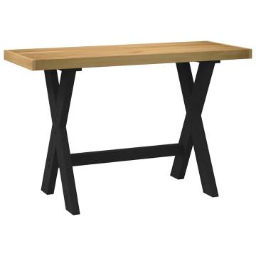 NOAIN X-Shaped Pine Wood Desk | 120x50x75 cm | Hipomarket