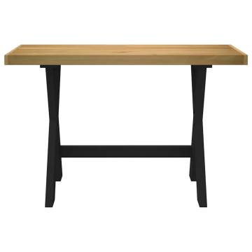 NOAIN X-Shaped Pine Wood Desk | 120x50x75 cm | Hipomarket