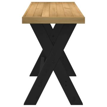 NOAIN X-Shaped Pine Wood Desk | 120x50x75 cm | Hipomarket