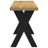 NOAIN X-Shaped Pine Wood Desk | 120x50x75 cm | Hipomarket