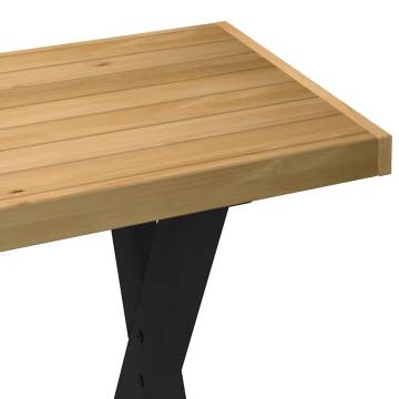 NOAIN X-Shaped Pine Wood Desk | 120x50x75 cm | Hipomarket