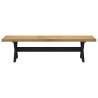 NOAIN Dining Bench with X-Shaped Legs - Solid Pine Wood