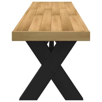 NOAIN Dining Bench with X-Shaped Legs - Solid Pine Wood