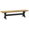 NOAIN Dining Bench with X-Shaped Legs - Solid Pine Wood