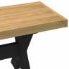 NOAIN Dining Bench with X-Shaped Legs - Solid Pine Wood