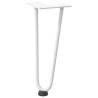 Hairpin Table Legs 4pcs White 30cm Solid Steel | HiPoMarket