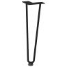 Hairpin Table Legs 4 pcs Black 42 cm Solid Steel | Hipomarket