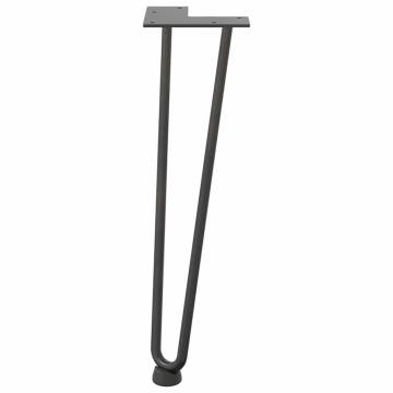 Hairpin Table Legs 4 pcs Anthracite 42 cm Solid Steel - Hipomarket