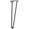 Hairpin Table Legs 4 pcs Anthracite 42 cm Solid Steel - Hipomarket