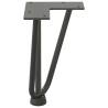 Hairpin Table Legs 4 pcs Anthracite 20 cm Solid Steel - HipoMarket