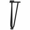 Hairpin Table Legs 4 pcs Black 30 cm Solid Steel - Hipomarket