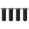 Coffee Table Legs 4 pcs Black 30-32 cm Steel | HipoMarket