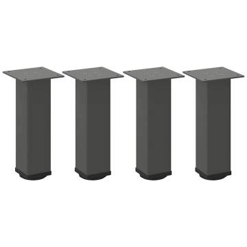 Coffee Table Legs - 4 pcs Anthracite Steel 30-32 cm | HipoMarket