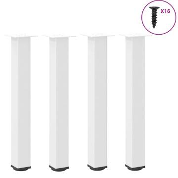 Coffee Table Legs 4 pcs White 72-74 cm Steel | HipoMarket