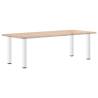 Coffee Table Legs 4 pcs White 72-74 cm Steel | HipoMarket