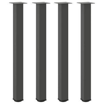 Coffee Table Legs (Anthracite) - 4 pcs Steel, 90-92 cm