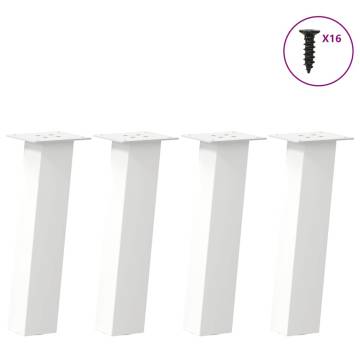 Coffee Table Legs 4 pcs White 30 cm Steel - Stylish & Durable