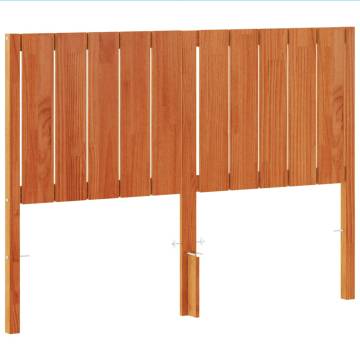 Headboard Wax Brown 135cm Solid Wood Pine - Stylish & Sturdy