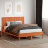 Headboard Wax Brown 135cm Solid Wood Pine - Stylish & Sturdy