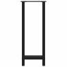 Coffee Table Legs Black 40x(100-101) cm Steel - 2 pcs