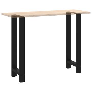 Coffee Table Legs Black 40x(100-101) cm Steel - 2 pcs