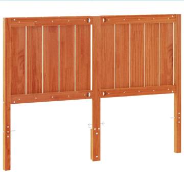 Headboard Wax Brown 135cm Solid Wood Pine - Stylish & Sturdy