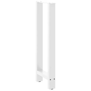 White Coffee Table Legs - 2 pcs 50x(100-101) cm Steel