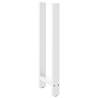 White Coffee Table Legs - 2 pcs 50x(100-101) cm Steel