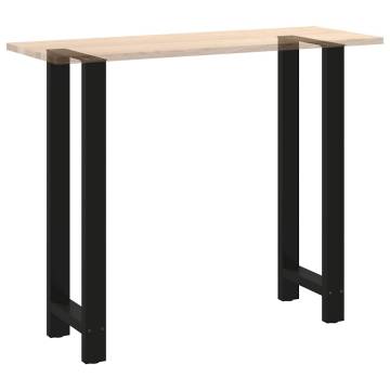 Coffee Table Legs Black - 2 pcs Steel 40x(110-111) cm | HipoMarket