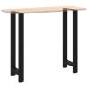 Coffee Table Legs Black - 2 pcs Steel 40x(110-111) cm | HipoMarket