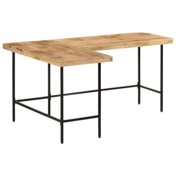 Solid Wood Mango & Iron Desk - 165x110x77 cm | HipoMarket