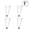  Hairpin Table Legs 4 pcs White 20 cm Solid Steel Colour white Size 20 cm Quantity in Package 1 Model 2 rods 