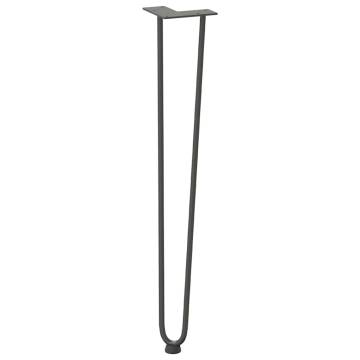 Hairpin Table Legs 4 pcs Anthracite 72 cm Solid Steel