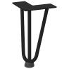 Hairpin Table Legs 4 pcs Black 20 cm Solid Steel - Hipomarket