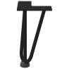 Hairpin Table Legs 4 pcs Black 20 cm Solid Steel - Hipomarket