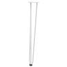 Hairpin Table Legs 4 pcs White Solid Steel 72 cm | HipoMarket UK