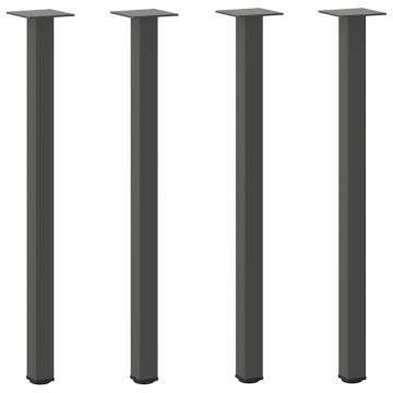 Coffee Table Legs (4 pcs) Anthracite 72-74 cm Steel